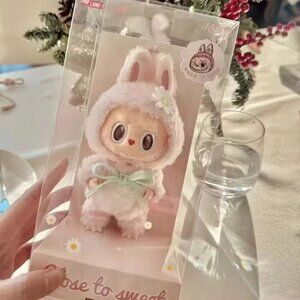 POP MART Pink Labubu Mokoko 1st Spring Flower Sweetheart Vinyl Doll